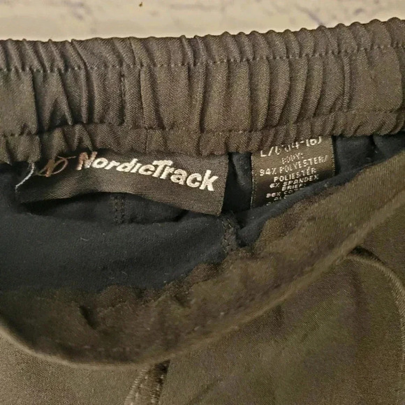 Nordic Track Drawstring Black Skort Double Pleated Size Women's Large - Picture 3 of 8